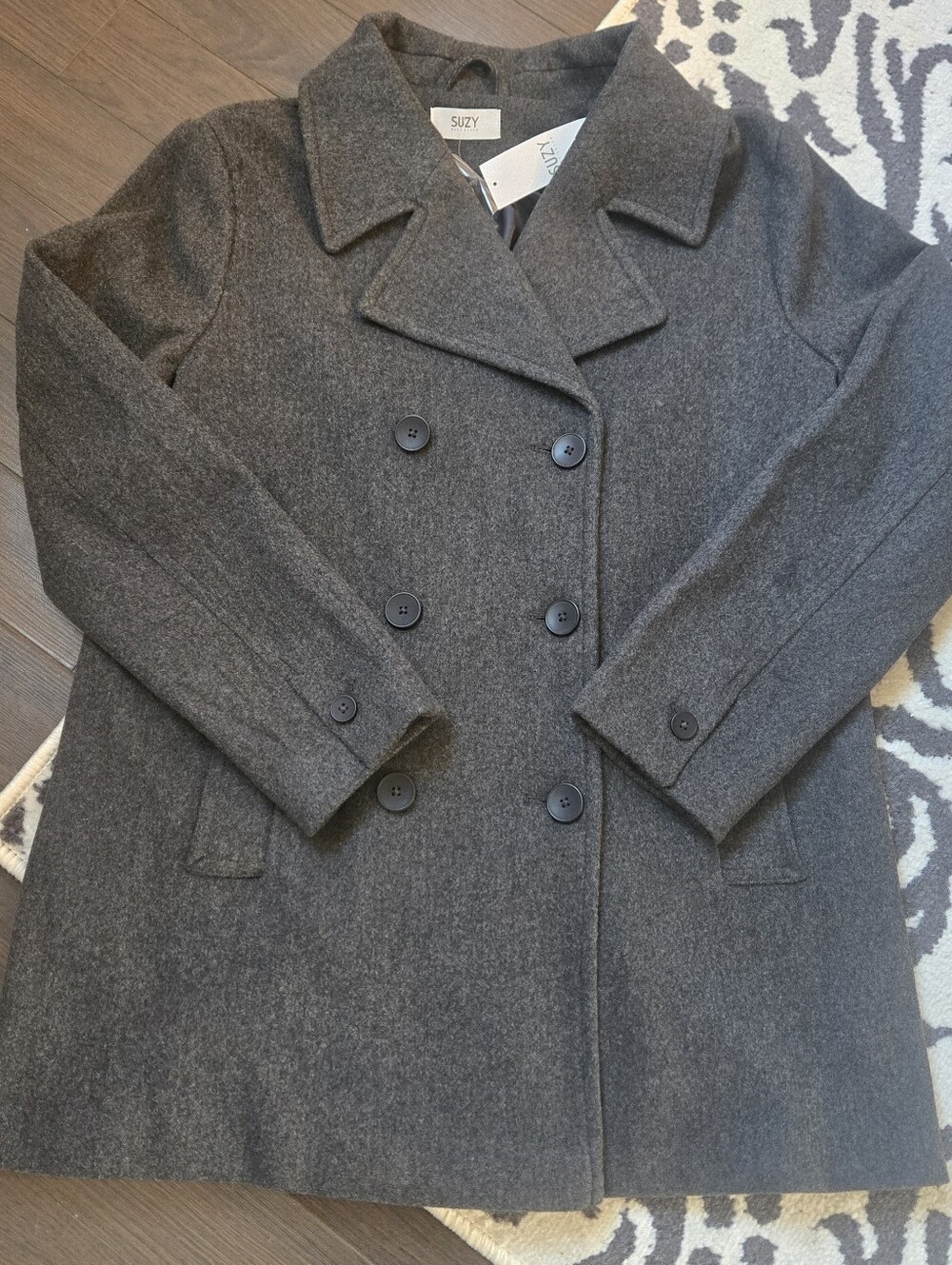 NWT - Suzy Shier Faux Wool Peacoat